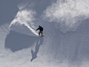 Ondra Urbánek ve freeridu. Piz Badus. Foto: Vítek Ludvík